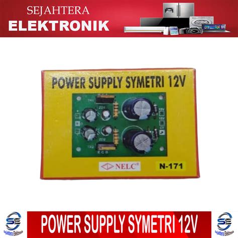Power Supply Symetri 12v Ct Menggunakan Ic 7812 Dan 7912 Power