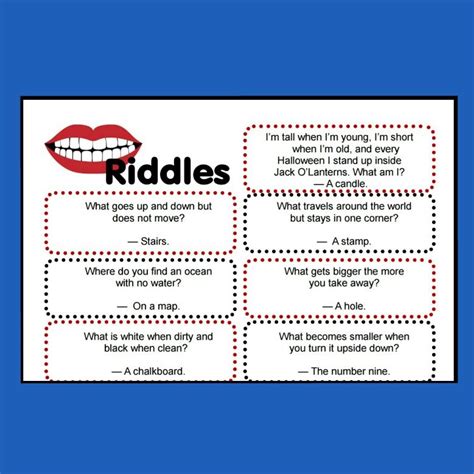 Clever Riddles For Kids With Answers Printable Riddles