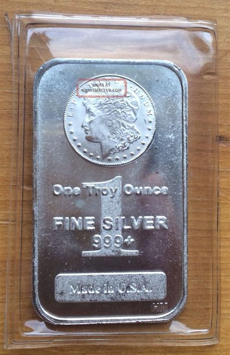 1 One Ounce Troy 999 Pure Silver Bullion 1 Oz Morgan Silver Dollar
