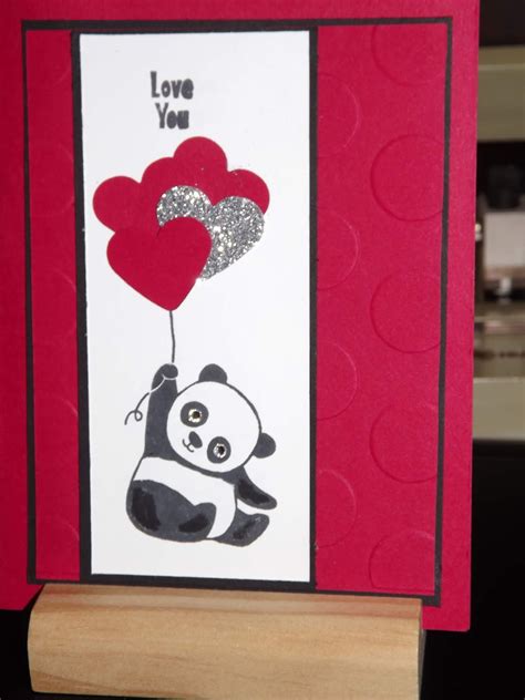 Nannys Pansy Patch Party Panda Valentine Cards
