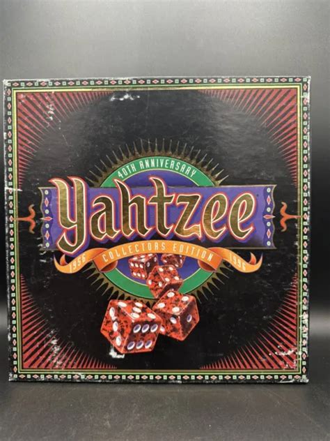 Yahtzee 40th Anniversary Collectors Edition 1956 1996 Milton Bradley