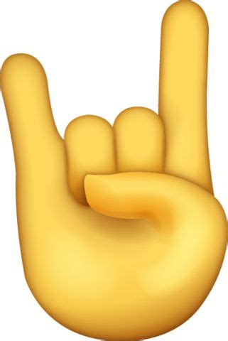 The ok hand emoji has a range of meanings: Rock Emoji Free Download IOS Emojis | Emoji, Cool emoji ...