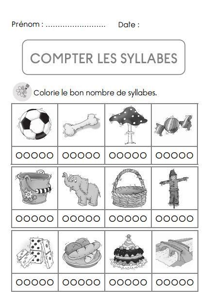 Counting Syllables In French Compter Les Syllabes Maternelle 27000