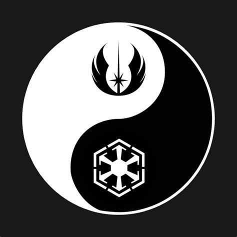 Jedisith Yin Yang Symbol Jedi Sith Yin Yang T Shirt Teepublic