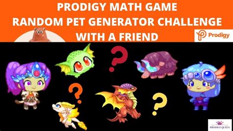 Prodigy Math Game Random Pet Generator Challenge And Battle With A
