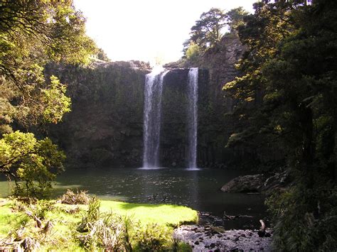 Whangarei Falls Is Located In Whangarei Scenic Reservewhangarei City