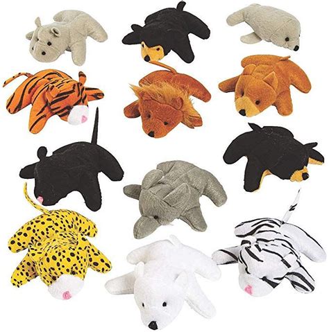 Amazon.com: Fun Express 25pc Mini Zoo Plush Animal Set - Toys - Plush