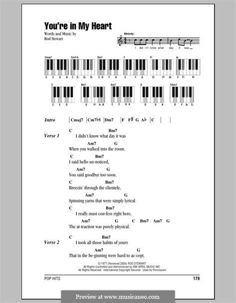 You're in My Heart by R. Stewart - sheet music on MusicaNeo