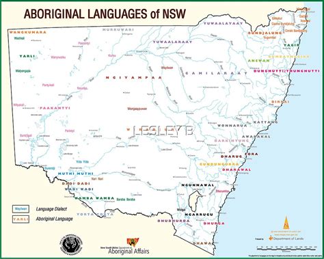 Nsw Aboriginal Language Map By Lesley Butler Redbubble