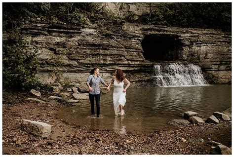 Kissing On Cliffs And Waterfall Frolics In This Epic Engagement Shoot Love Inc Mag