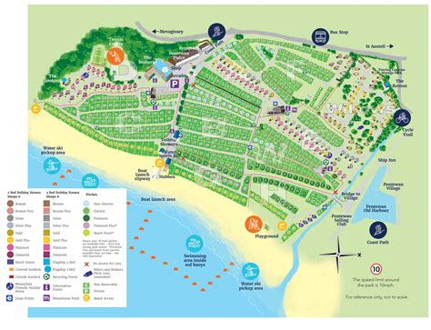 Holiday Park Layout And Map Pentewan Sands Holidays