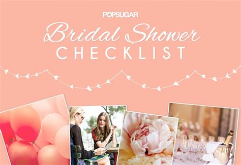 Bridal Shower Checklist Popsugar Love And Sex