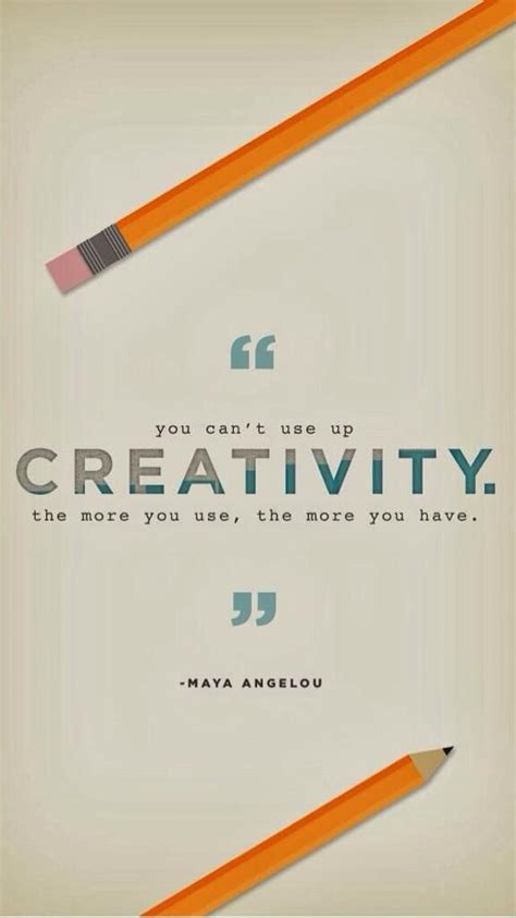 You Cant Use Up Creativity The More You Use The More You Have ~~~ By