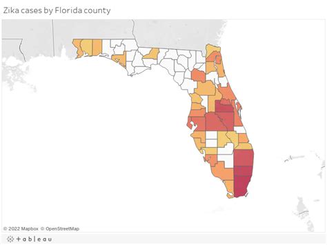 Map Zika Cases In Florida Counties Orlando Sentinel