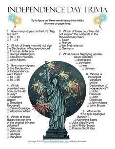 Great for your july 4th cookout party, dinner or church gathering office or zoom party to help make more fun memories! 4th of July ideas: Independence Day Trivia. Wouldn't your ...
