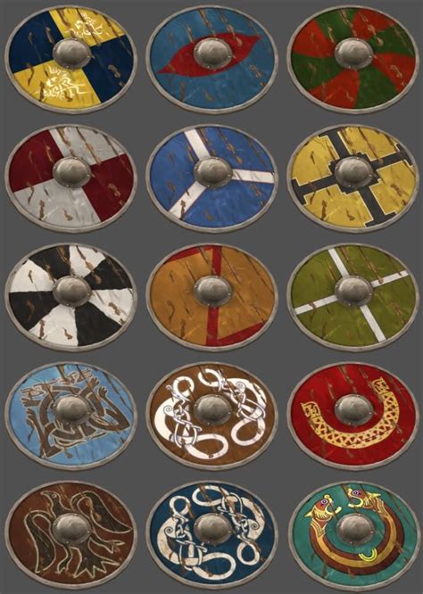 These Are Some The Shields That Represent Who They Were Fighting For Or