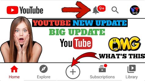Youtube New Update Youtube Notification Update And Youtube Plus Button