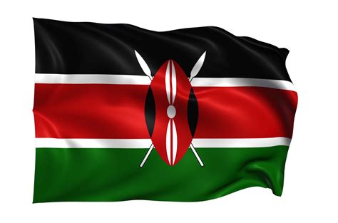 Kenya Waving flag Realistic Transparent Background 15309545 PNG