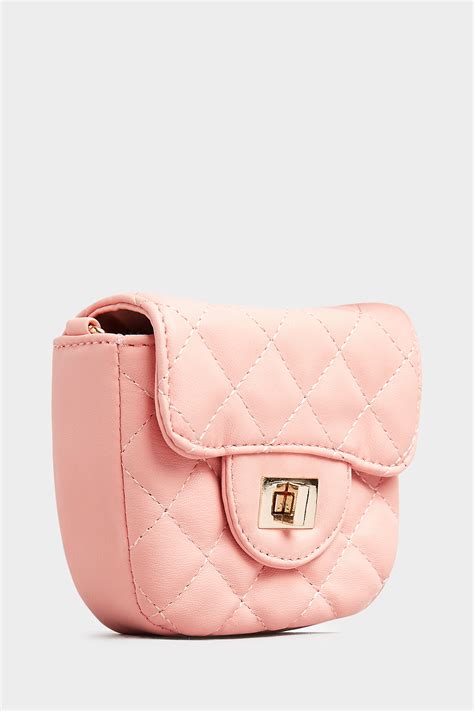Pink Quilted Chain Crossbody Bag Yours Clothing
