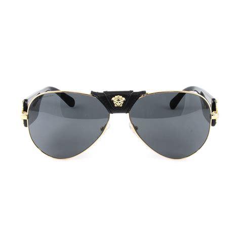 Medusa Aviator Sunglasses Gold Black Versace Touch Of Modern
