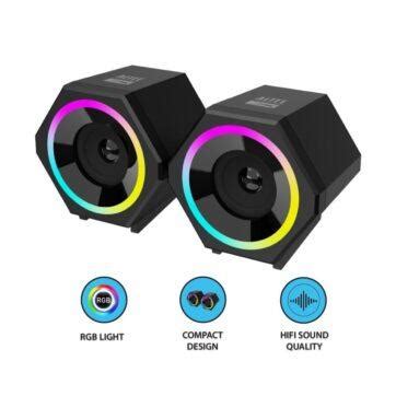 Altec Lansing RGB Gaming Speakers For PC Computer Desktop Speaker With