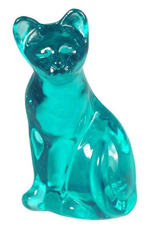 Fenton Art Glass Couleur Turquoise Bleu Menthe Figurines