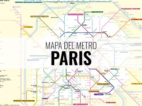 Mapa Del Metro De Par S Mapas Del Metro