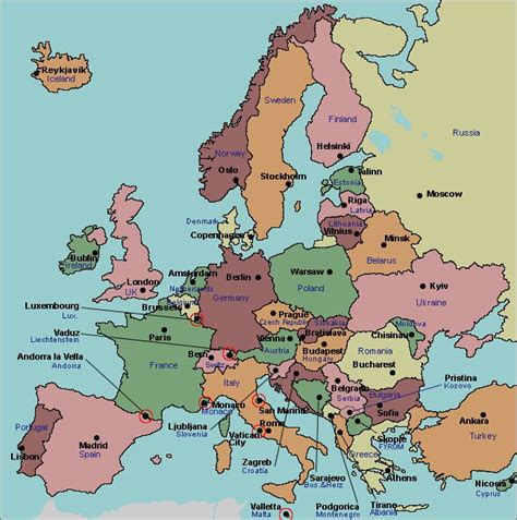 Europe map and satellite image. labeled map of Europe | Map quiz, Geography quizzes, European flags