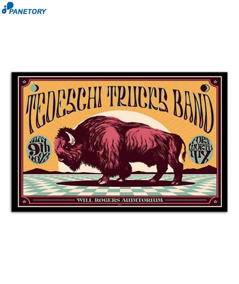 Tedeschi Trucks Band Fort Worth Will Rogers Auditorium May 9 2023 Poster 2023