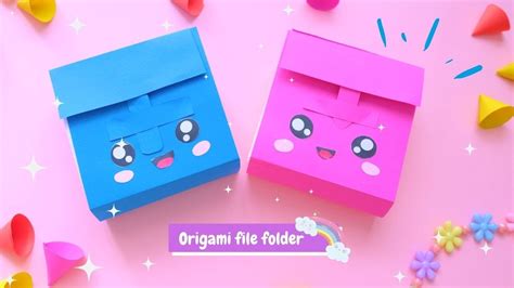 Diy File Folder Origami File Folder Making Diy Paper Crafts Ideas