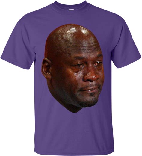 Download Crying Jordan T Shirt Lavar Ball Vs Michael Jordan Full Size Png Image Pngkit