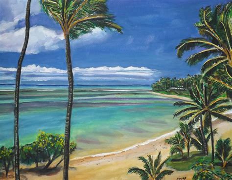 Richard Nowak Fine Art Thinking Of Hawaii Watercolor Paintings
