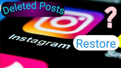 How To Restore Your Deleted Posts On Instagram Restore Post Option On