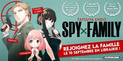 Le manga à succès Spy X Family en septembre chez Kurokawa - News