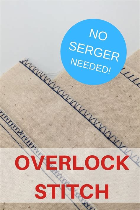 Get A Finished Overlock Stitch With A Regular Sewing Machine