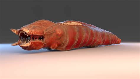 3d Model Worm Monster Cgtrader