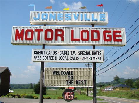 Va Jonesville Us 58 Jonesville Motor Lodge Sign Flickr