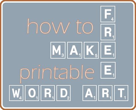 5 Best Free Printable Word Art