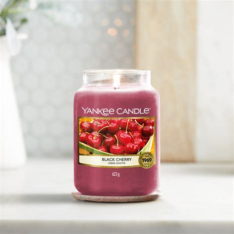 Yankee Candle Black Cherry Candle Jar Home Store More