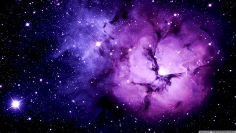 Purple Nebula 4k Hd Desktop Wallpaper For 4k Ultra Purple Galaxy