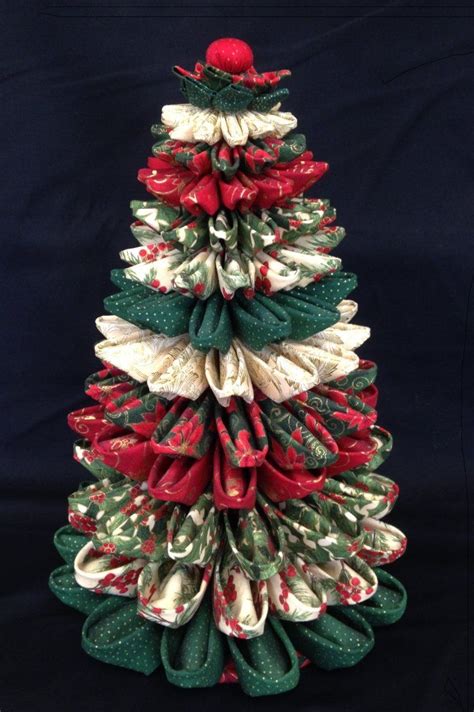 Make sure to visit the links at the end of this post to see what all of my friends came up with for their repurposed projects! Folded Fabric Christmas Tree … | Fabric christmas trees ...