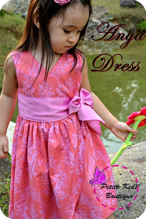 Anya Dress For Girls 12m 8y Pdf Pattern And Instruction Wrap Etsy