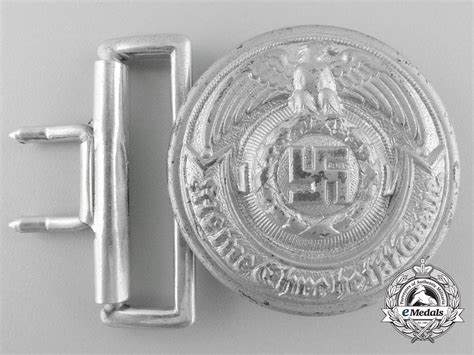 Germany An Ss Officers Belt Buckle By Overhoff And Cie Published Exa