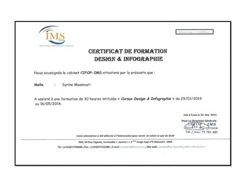 Certificat De Formation