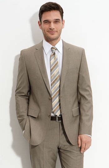 Hugo boss men's suits at macy's come in all styles and sizes. BOSS Black 'James/Sharp' Tan Wool Suit | Hugo boss suit ...