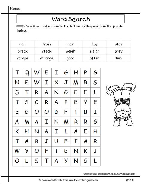 Printable Crossword Puzzles For 2nd Graders Printable Crossword Puzzles