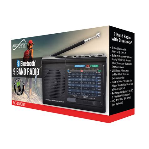 9 Band Radio With Bluetooth Supersonic Inc