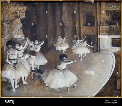 Répétition Dun Ballett Sur La Scène 1874 Edgar Degas 1834 1917