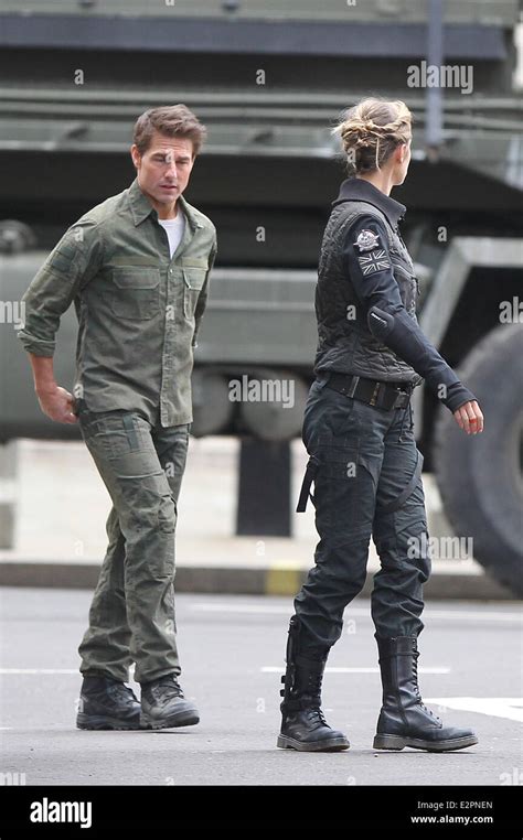 Filming Of The New Movie All You Need Is Kill Featuring Tom Cruise Emily Blunt Where London