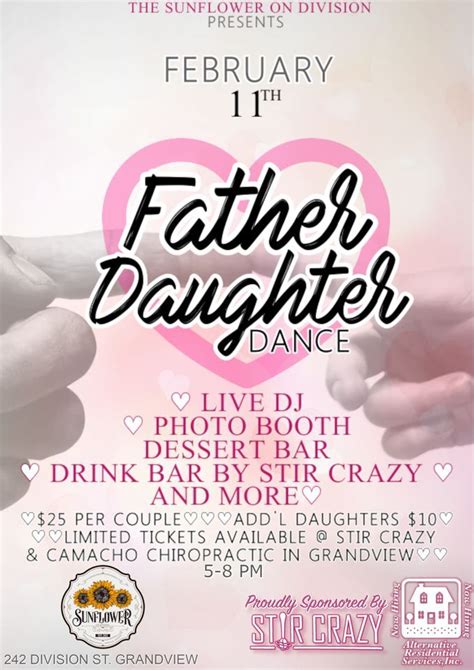Father Daughter Sweetheart Dance 242 Division St Grandview Wa 98930 1357 United States